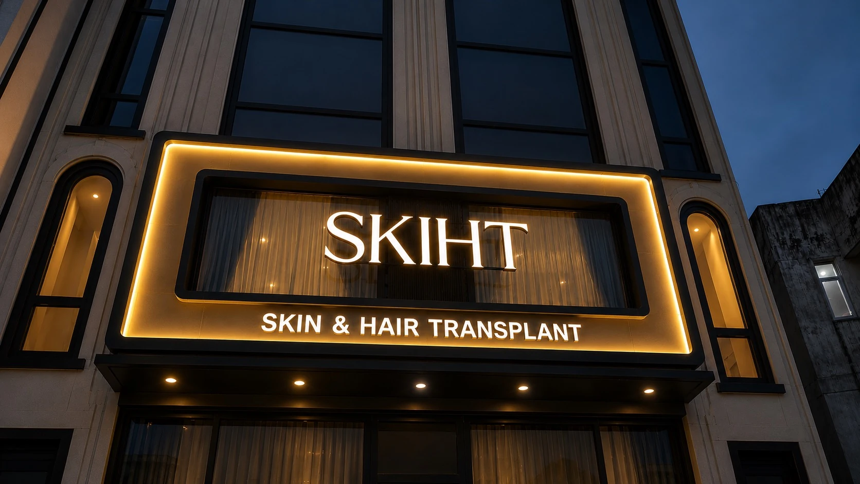 SKIHT clinic signage, EC Road, Dehradun